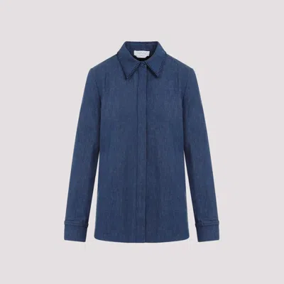 Gabriela Hearst Denim Blue Recycled Cotton Cruz Shirt