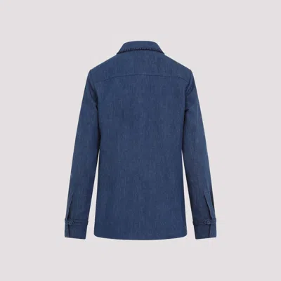 Gabriela Hearst Denim Blue Recycled Cotton Cruz Shirt
