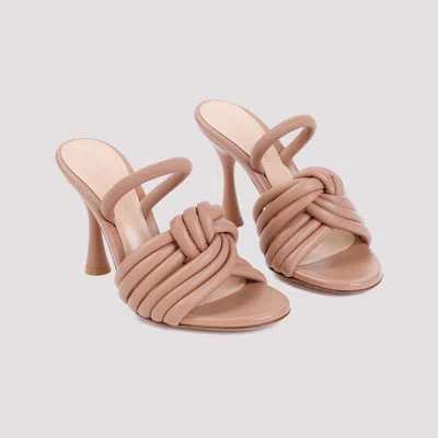 Gianvito Rossi Ottavia 95 Knotted Leather Slingback Sandals