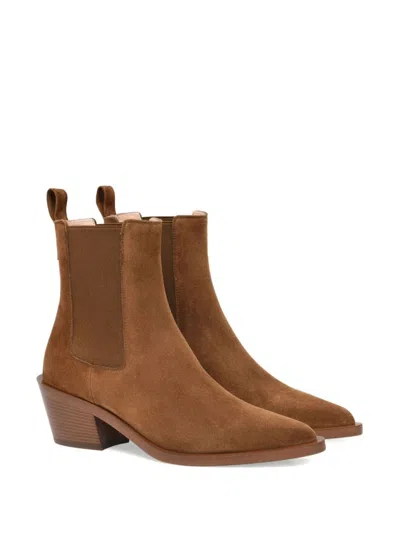 Gianvito Rossi Brown Wylie Ankle Boots