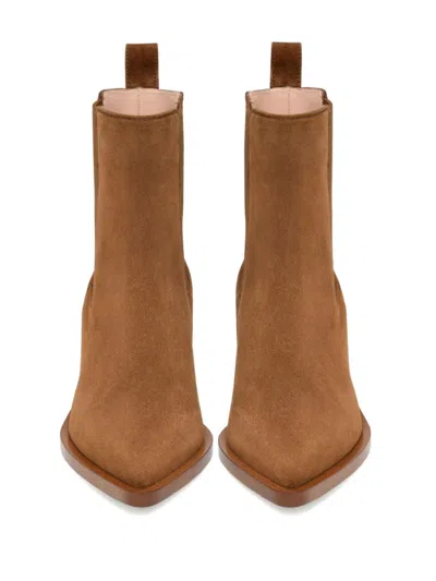 Gianvito Rossi Brown Wylie Ankle Boots