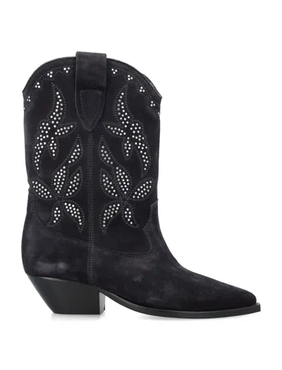 Isabel Marant Duerto Studded Suede Cowboy Boots
