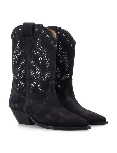 Isabel Marant Duerto Studded Suede Cowboy Boots