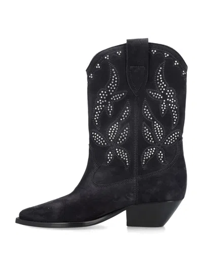 Isabel Marant Duerto Studded Suede Cowboy Boots