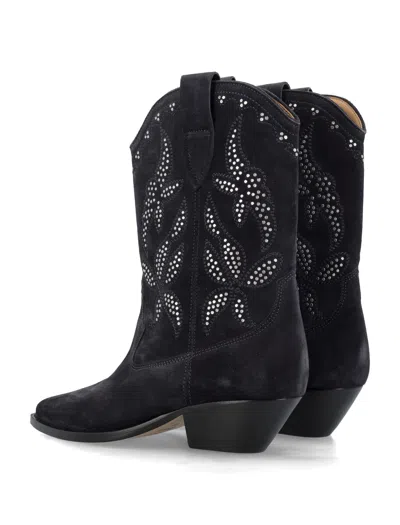Isabel Marant Duerto Studded Suede Cowboy Boots