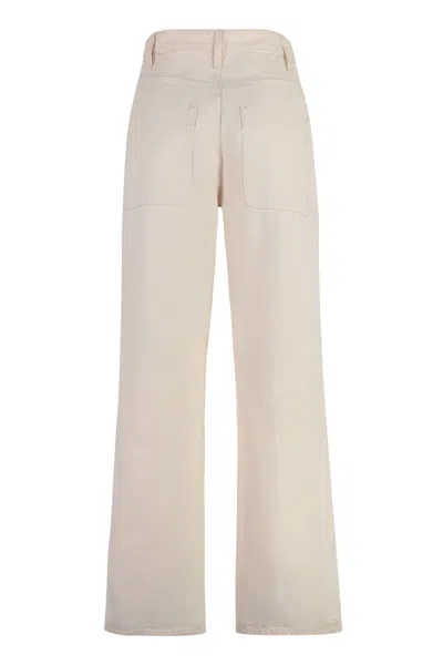 Isabel Marant Étoile Cotton Trousers With Belt Loops And Wide Leg