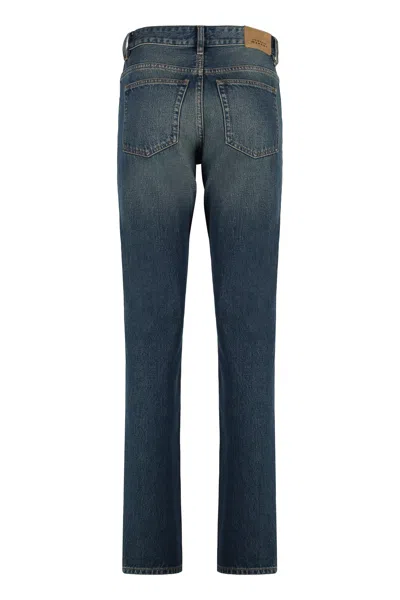 Shop Isabel Marant Jiliana Stretch Cotton Jeans