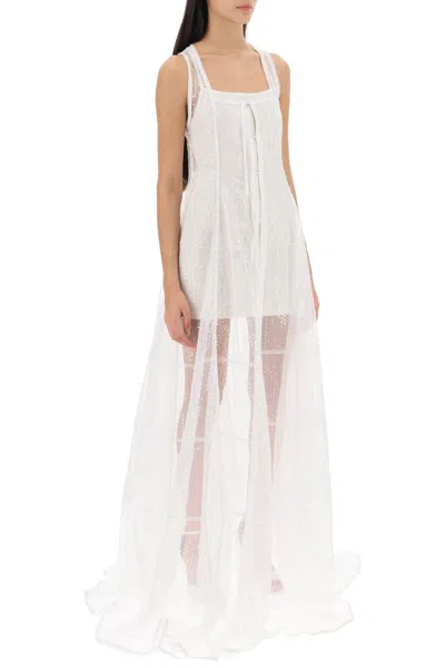 Jacquemus La Robe Dentelle Sheer Panelled Gown