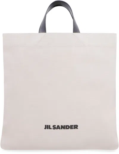 Jil Sander Man Handbag Ivory Size - Textile Fibers, Soft Leather