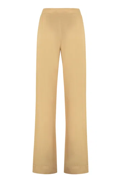 Jil Sander Satin Trousers Elastic Waistband