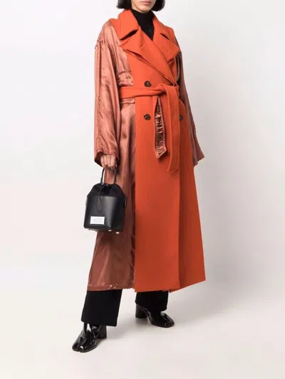Maison Margiela Black Leather And Canvas Mini 5ac Bucket Bag