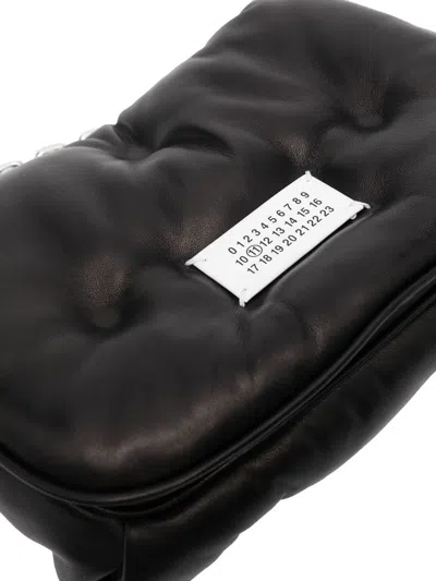 Maison Margiela Glam Slam Small Flap Top-handle Bag In Black