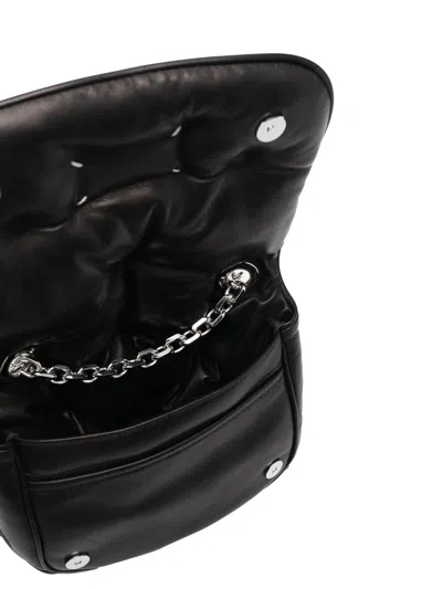 Maison Margiela Glam Slam Small Flap Top-handle Bag In Black