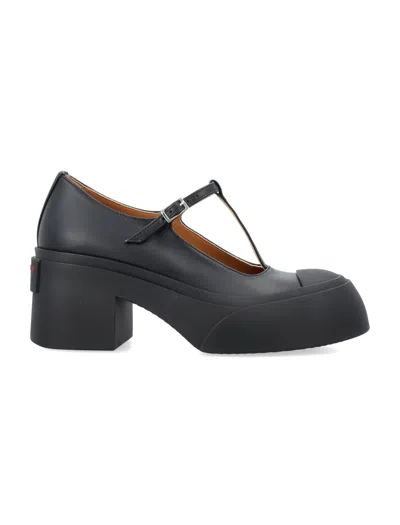 Marni Bold Maryjane T-bar Block Heel Closed Toe