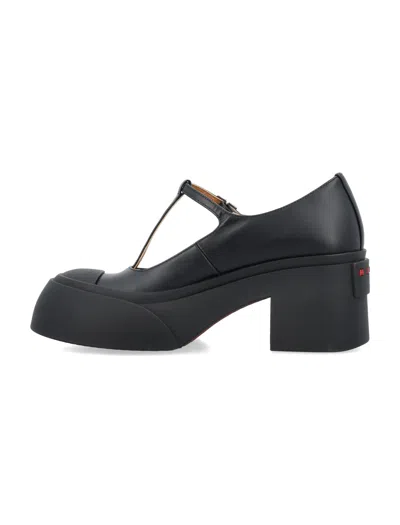 Marni Bold Maryjane T-bar Block Heel Closed Toe