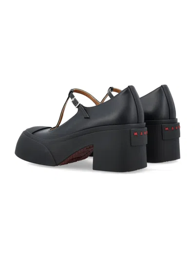 Marni Bold Maryjane T-bar Block Heel Closed Toe
