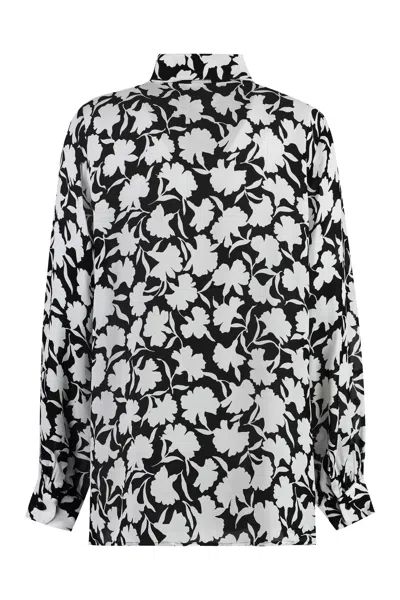 Michael Michael Kors Shadow Floral Crepe Shirt