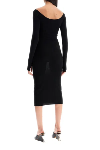 Off-white Lightweight Knit Midi Dress
