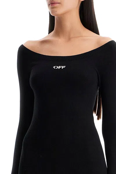 Off-white Lightweight Knit Midi Dress