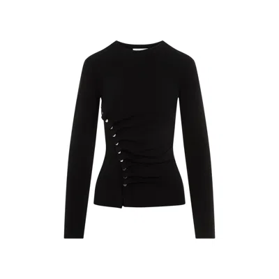 Rabanne Ruched Design Long Sleeves Top