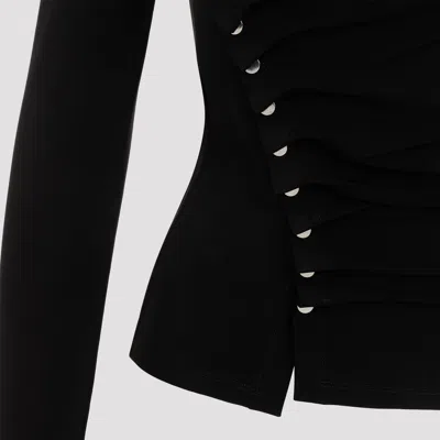 Rabanne Ruched Design Long Sleeves Top