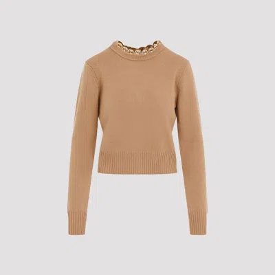 Rabanne Ribbed Knit Wool Cashmere Sweater