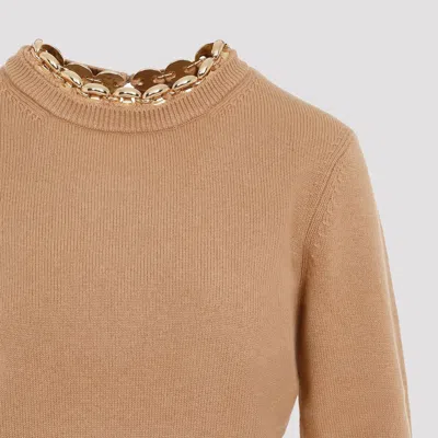 Rabanne Ribbed Knit Wool Cashmere Sweater