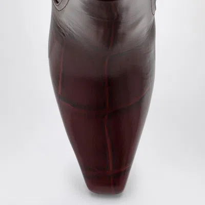 Paris Texas Bettina 55 Crocodile-effect Leather Knee-high Boots