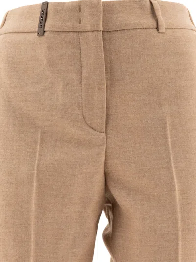 Peserico Wool Trousers With Punto Luce