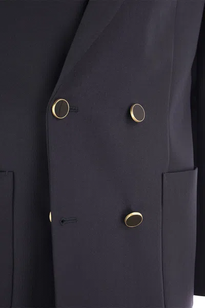 Pt01 Double-breasted Jacket In Wool Blend
