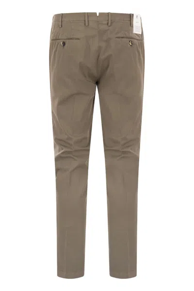 Pt01 Superslim Trousers In Cotton And Silk