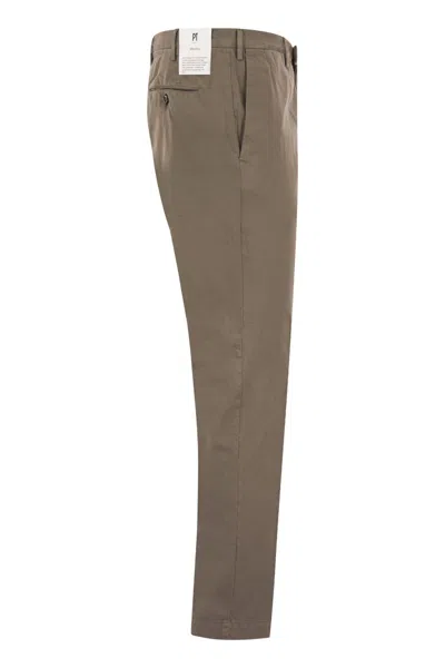 Shop Pt01 Superslim Trousers In Cotton And Silk