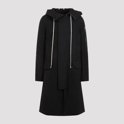 Rick Owens Asymmetrical-front Cotton Fishtail Parka