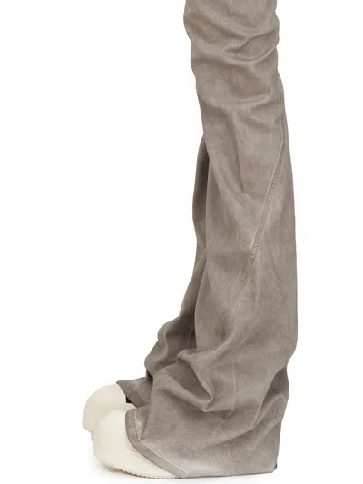 Rick Owens Pantaloni In Denim Bias Bootcut Dust