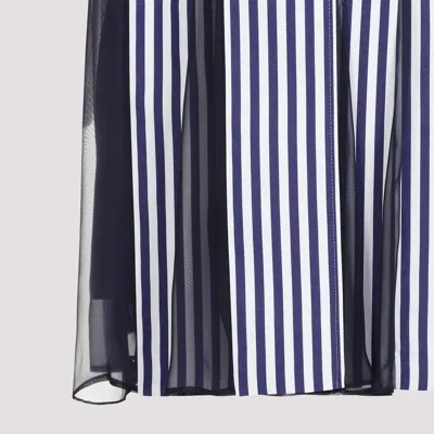 Sacai Thomas Mason Striped Mini Shirt Dress