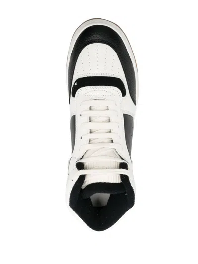 Saint Laurent High-top Leather Sneakers Contrast Panels