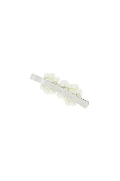 Simone Rocha Mini Flower Hair Clip With Pearls