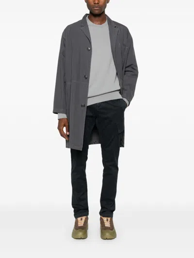 Stone Island Compass-patch Cargo Trousers In Black