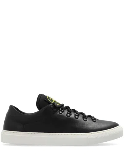 Stone Island Sneaker In Black