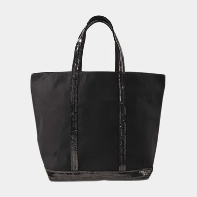 Vanessa Bruno Sequin And Canvas Medium Zipped Tote