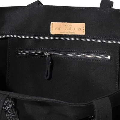 Vanessa Bruno Sequin And Canvas Medium Zipped Tote