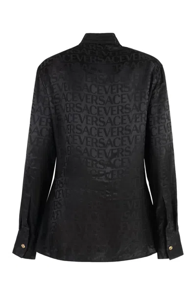 Versace Printed Satin Blouse