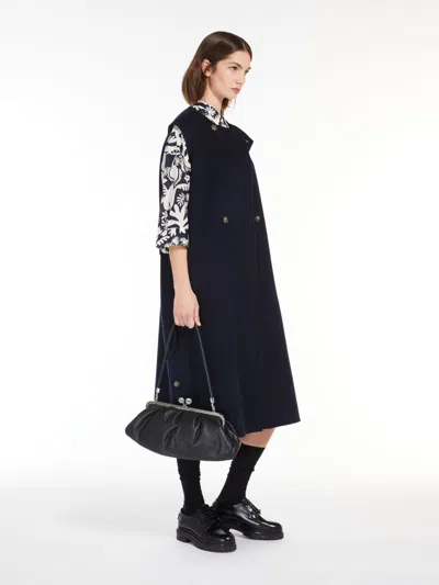 Weekend Max Mara Women's Stecca Sleeveless Coat-jacket Navy | Size 38 | 2425276011600015