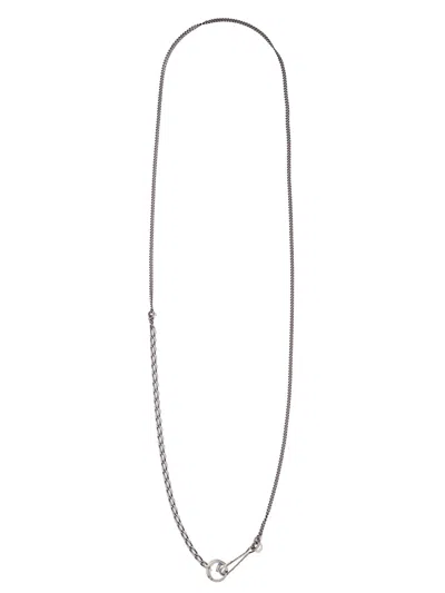Werkstatt:münchen Silver Body Chain For Men