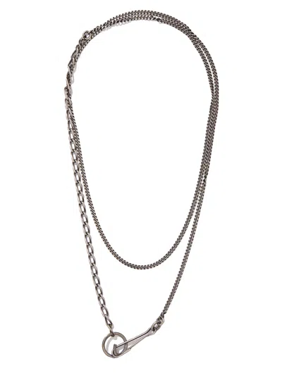 Werkstatt:münchen Silver Body Chain For Men