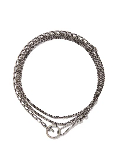 Werkstatt:münchen Silver Body Chain For Men