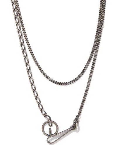 Werkstatt:münchen Silver Body Chain For Men