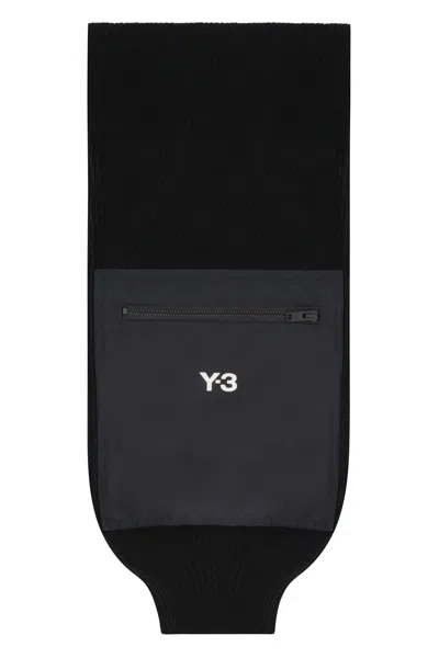 Y-3 Knitted Wool Scarf