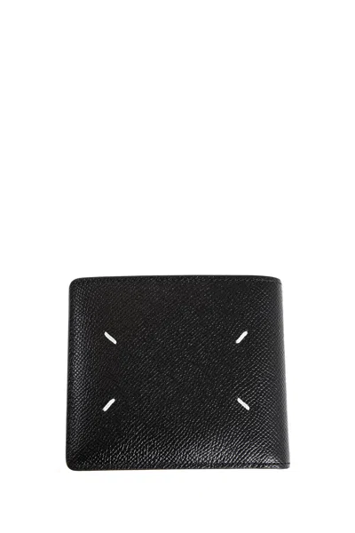 Maison Margiela Man Black Wallets & Cardholders In Black
