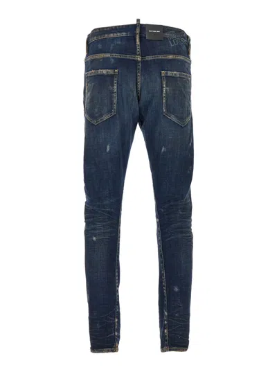 Dsquared2 Stretch Denim Sexy Twist Jeans In Blue